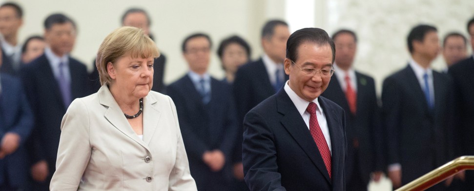 Merkel wirbt in Eurokrise um Chinas Vertrauen