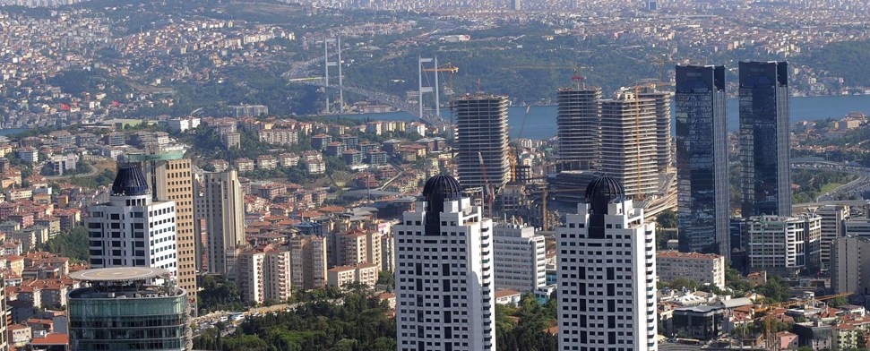 Boomendes Finanzzentrum am Bosporus