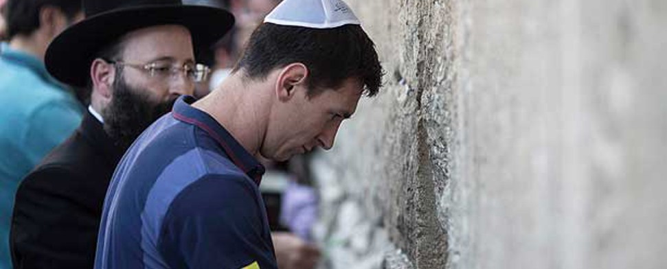 Messi und Fabregas besuchen Klagemauer