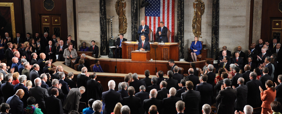 US-Präsident Barack Obama spricht am 24. Januar 2012 zum US-Kongress.