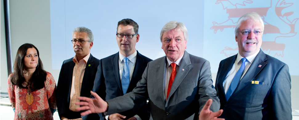 In Hessen tritt eine besonders weit rechts stehende CDU und eine sich daran anpassende FDP gegen eine besonders etatistische rot-grüne Opposition an.