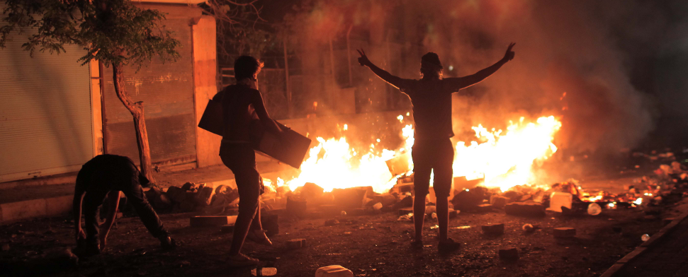 Gezi-Demonstranten aufgenommen im Juni 2013.