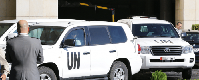 UN-Waffeninspekteure treffen in Damaskus ein.
