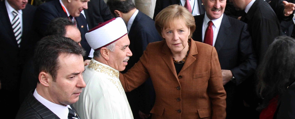 Merkel mit Imam