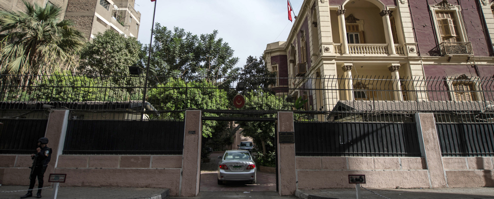 Die türkische Botschaft in Kairo.