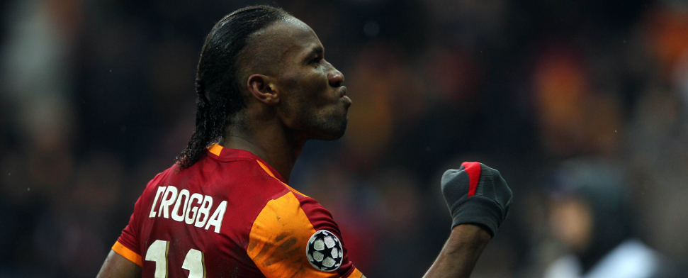 Didier Drogba trifft mit Galatasaray im Champions League Achtelfinale auf seinen Ex-Club Chelsea London.