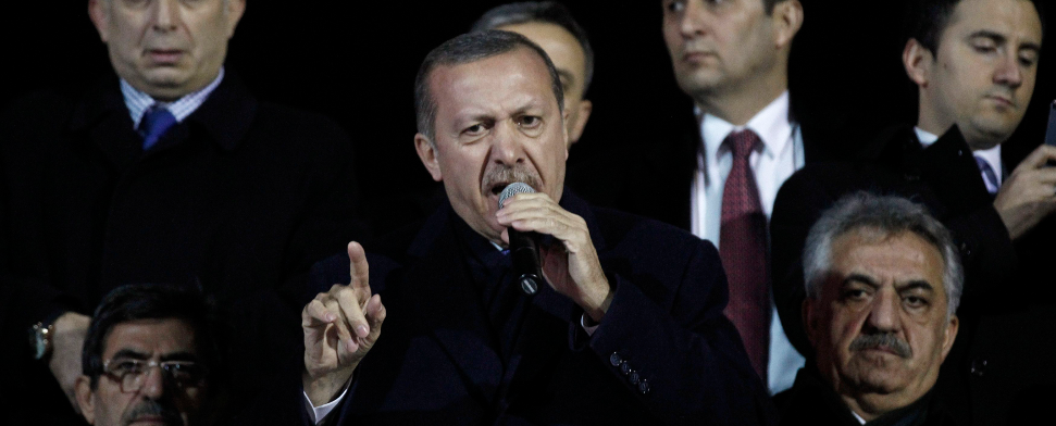 Erdogan bei einer Rede - reuters