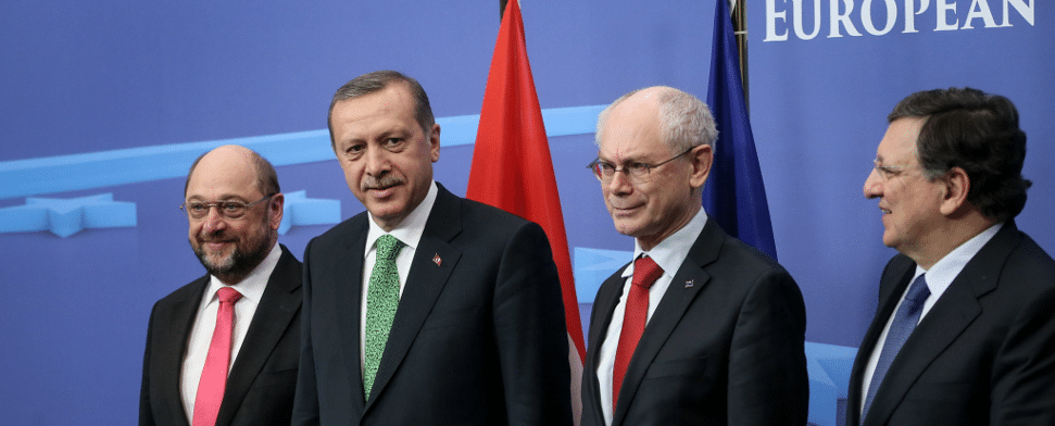 Martin Schulz, Recep Tayyip Erdogan, Herman van Rompuy und Jose Manuel Barroso