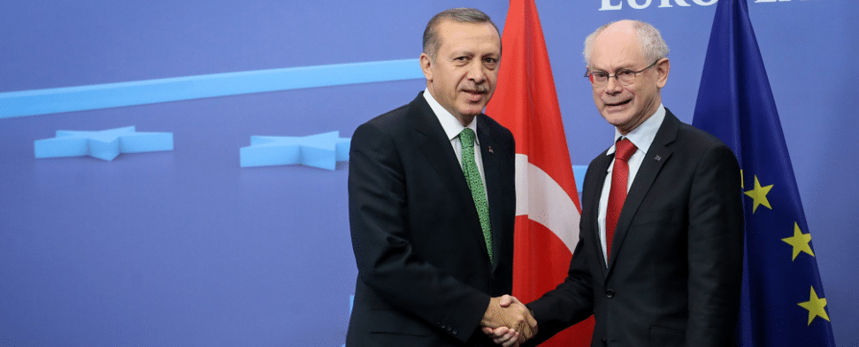 Erdogan und Herman Van Rompuy - dpa