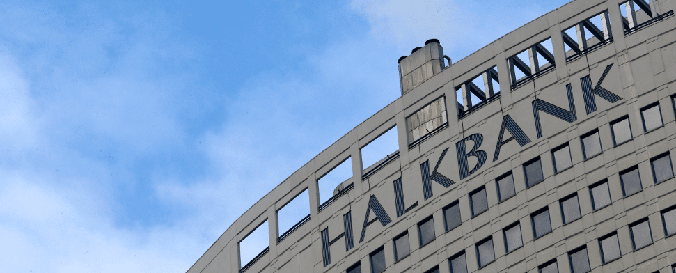 Aufnahme der staatlichen Halkbank in Istanbul