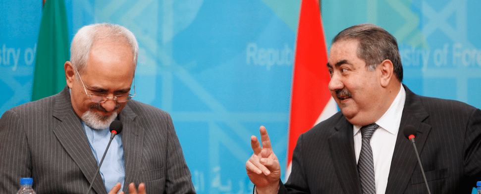 Irans Außenminister Zarif und Iraks Außenminister Zebari