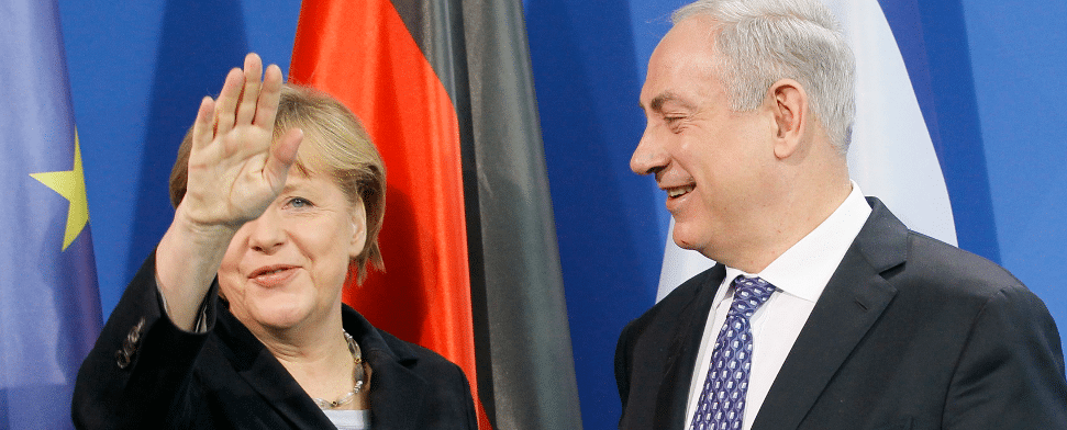 Bundeskanzlerin Angela Merkel mit dem israelischen Ministerpräsidenten Benjamin Netanjahu.