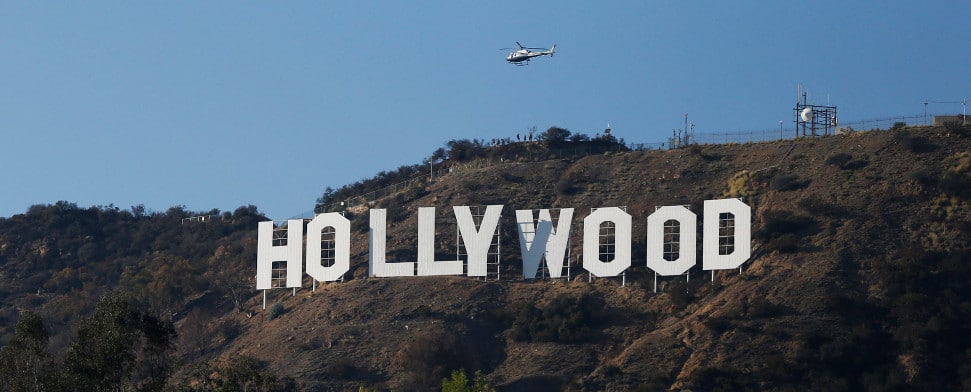 Das Hollywood-Symbol in Los Angeles.