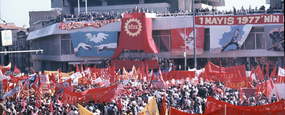 Ein Bild vom Taksim Platz im Jahre 1977, 1. Mai