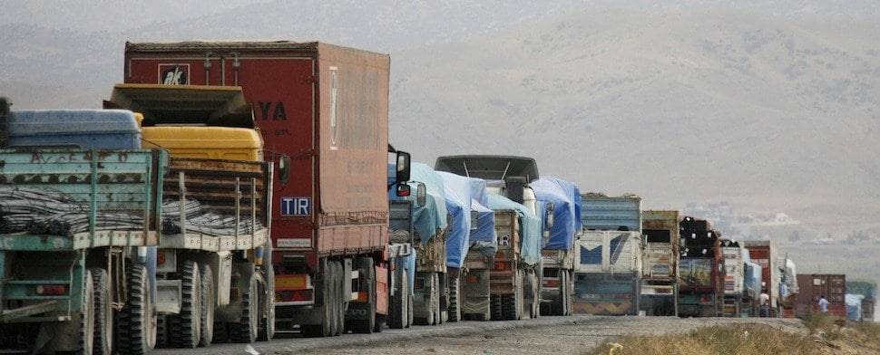 Die Offensive der ISIS schadet der türkischen Transportwirtschaft: Nach Syrien ist nun auch der Irak unpassierbar und der Landweg nach Süden versperrt.