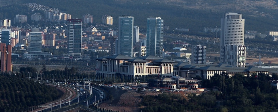 Der Palast "Ak Saray" in Ankara.