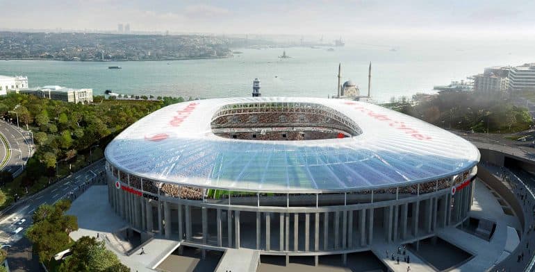 besiktas neues stadion rohbau