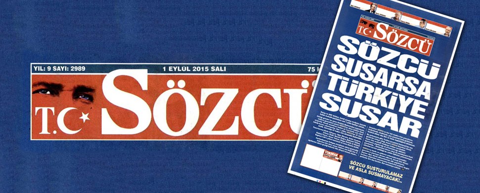 Titelblatt der Tageszeitung Sözcü vom 01.09.2015