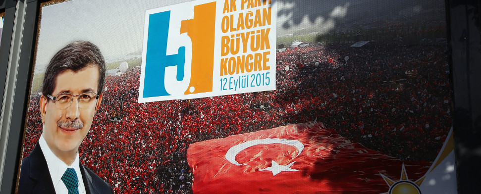 Plakat zum AKP-Parteitag am 12.09.2015