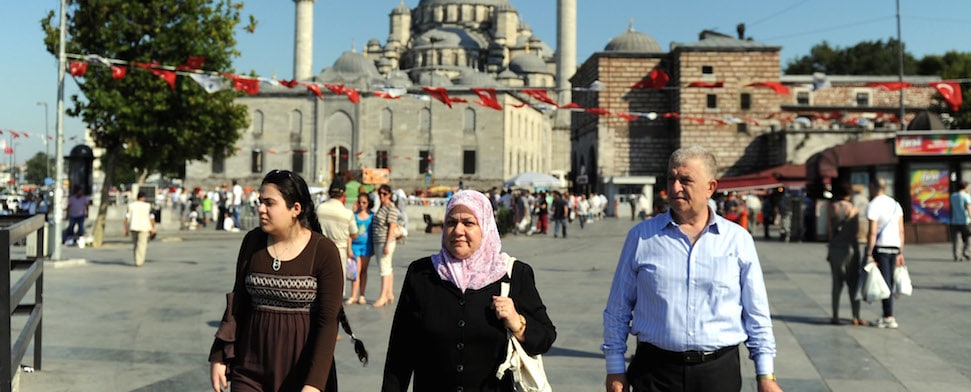 Arabische Touristen fühlen sich in Istanbul besonders wohl.