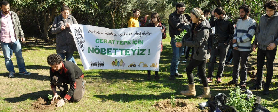 Demonstration in Cerattepe