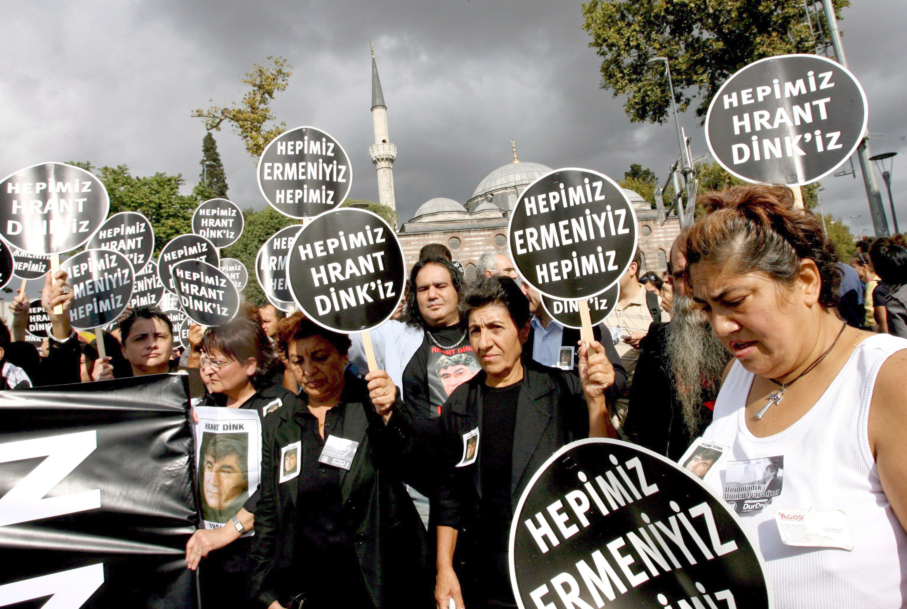Demonstration nach der Ermordung von Hrant Dink