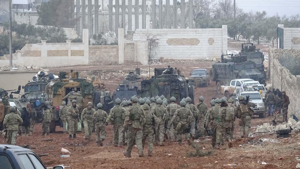 türkische Soldaten im syrischen Al-Bab