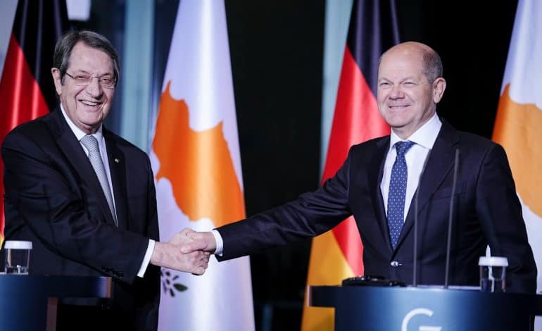 zyperns staatspräsident nikos anastasiadis in berlin