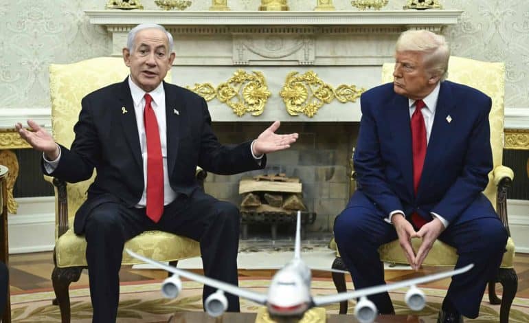 israels ministerpräsident netanjahu im weißen haus