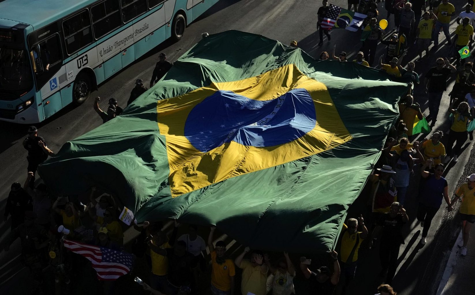demonstration in brasilien