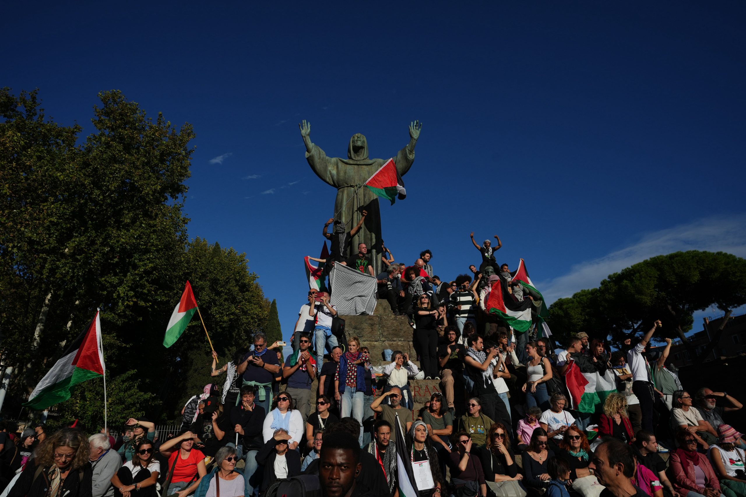 nahostkonflikt proteste in rom