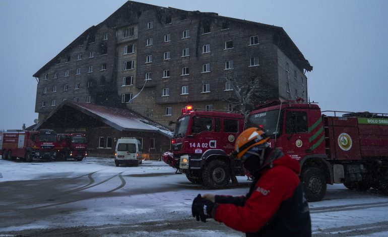 brandkatastrophe in türkischem skigebiet