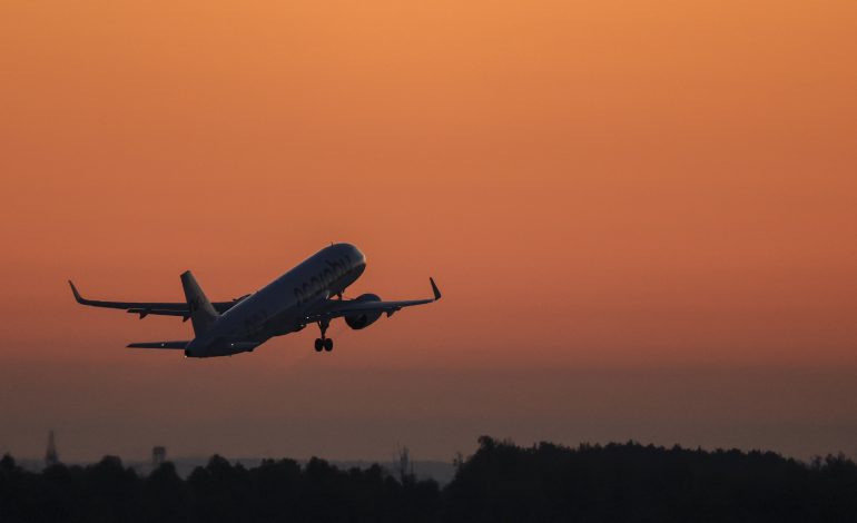 flughafen leipzig/halle am morgen