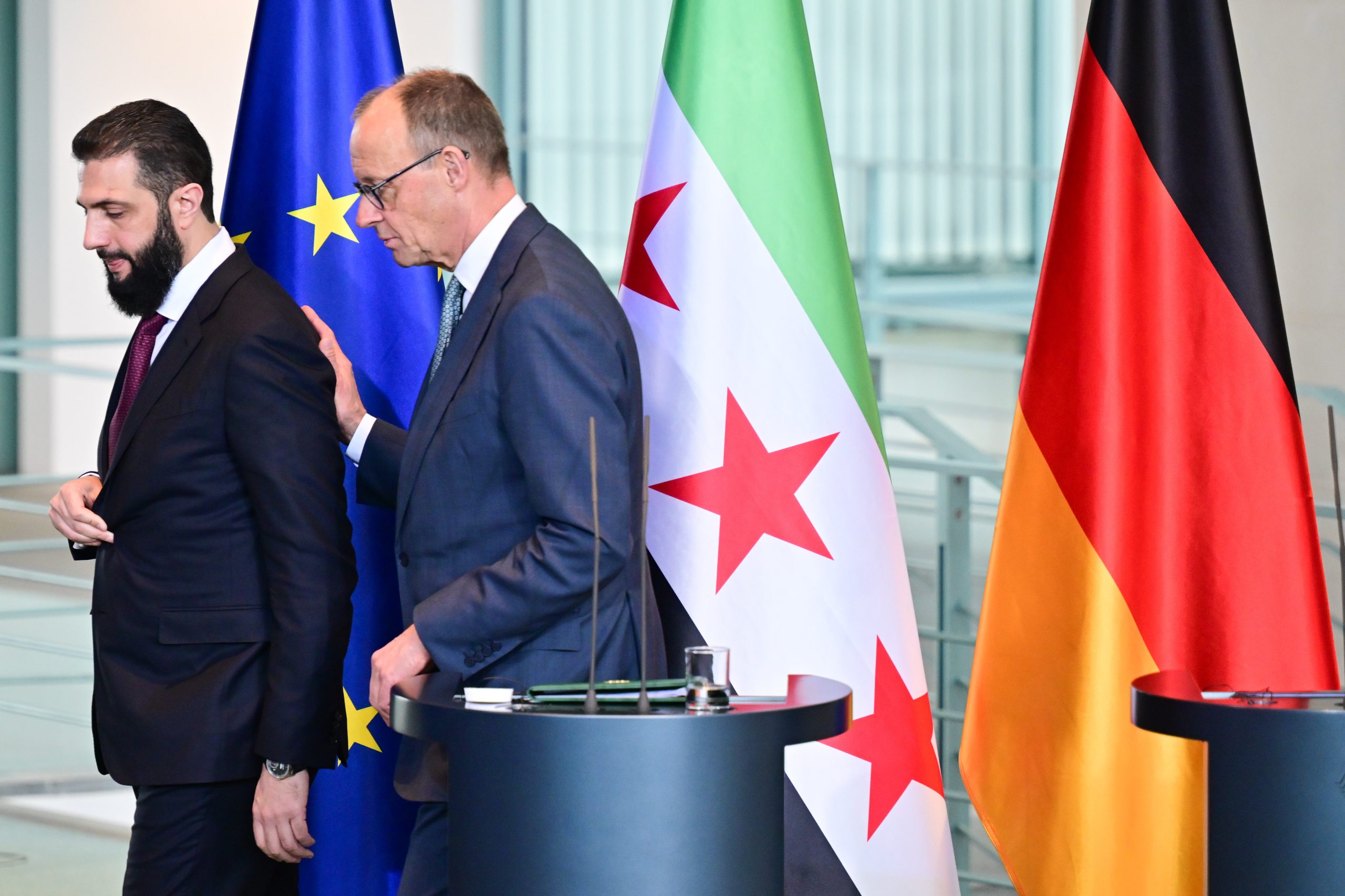 syriens Übergangspräsident ahmed al scharaa besucht berlin